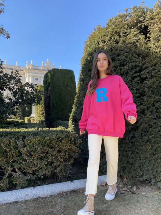 Sudadera R fucsia - Imagen 3