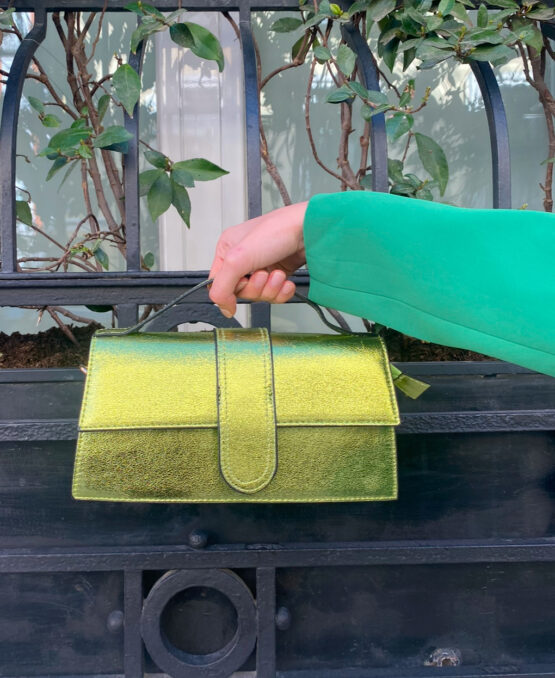 Bolso metalizado vert - Imagen 2