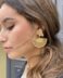 Pendiente abanico gold