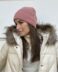 Gorra de punto lana rose