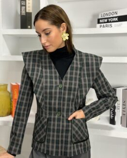 Blazer borgoña