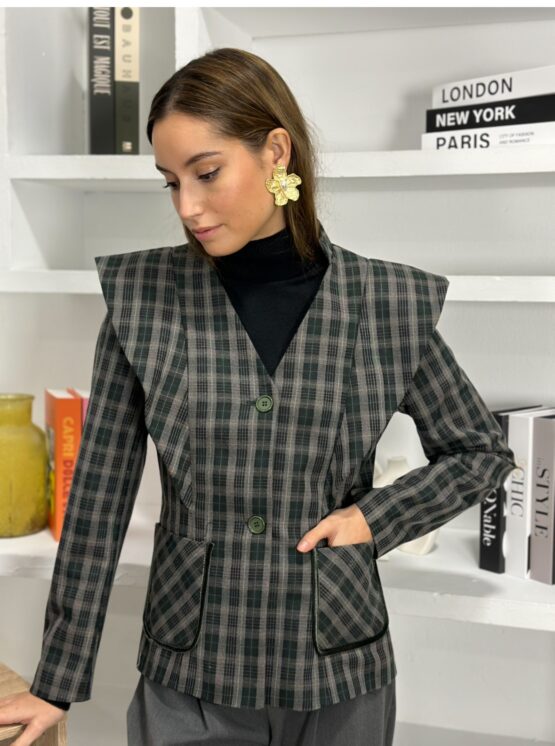 Blazer borgoña