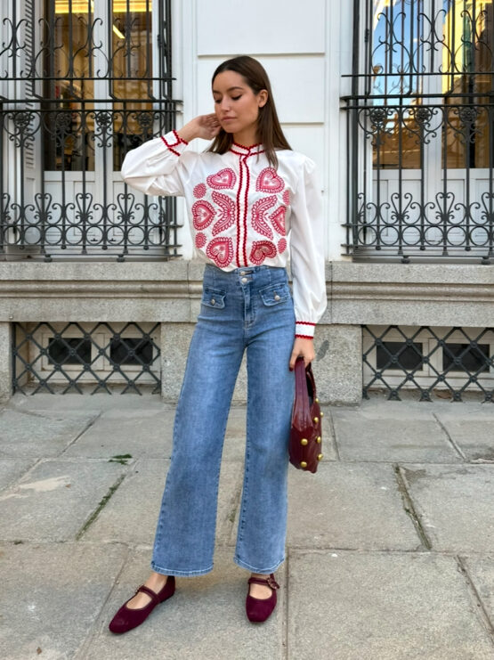 Camisa  bordada candela rouge - Imagen 6