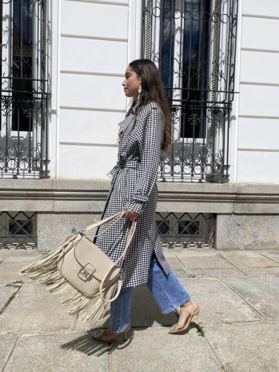 Trench cuadro Vichy - Imagen 4