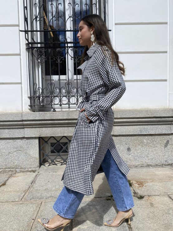 Trench cuadro Vichy - Imagen 2