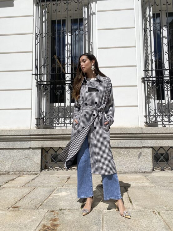 Trench cuadro Vichy - Imagen 3