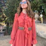 Vestido laurent teja - Imagen 2