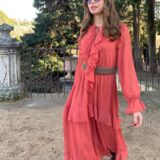 Vestido laurent teja