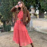 Vestido laurent teja - Imagen 4