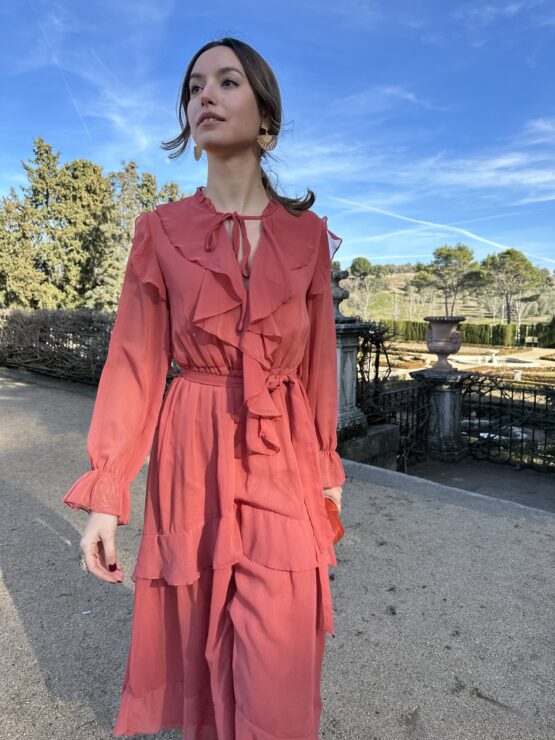 Vestido laurent teja - Imagen 7