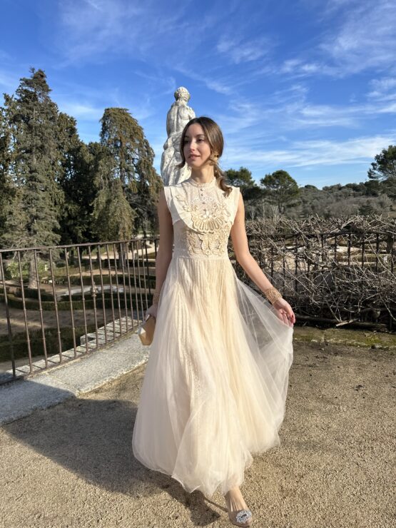 Vestido Versalles tul y bordado - Imagen 7