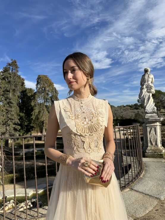 Vestido Versalles tul y bordado - Imagen 5