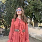 Vestido laurent teja - Imagen 6