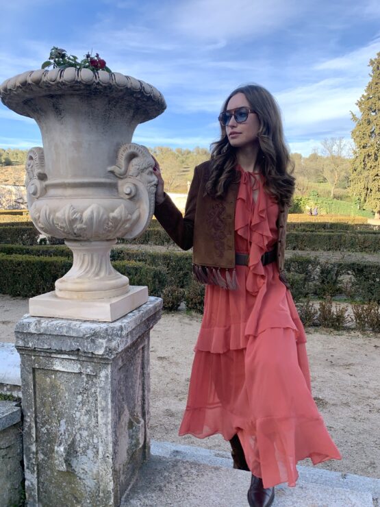 Vestido laurent teja - Imagen 5