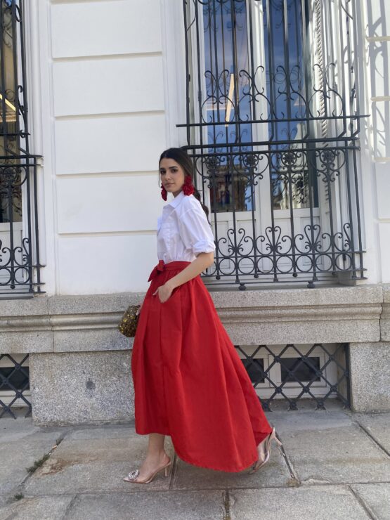 Falda Triana rouge - Imagen 4