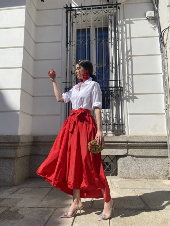 Falda Triana rouge - Imagen 2