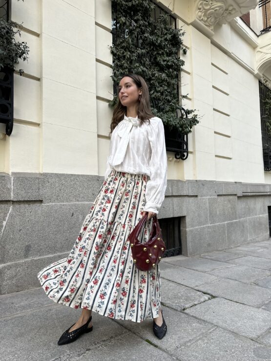 Falda mencia flor liberty