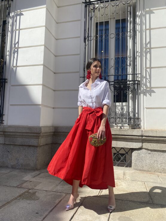 Falda Triana rouge - Imagen 5