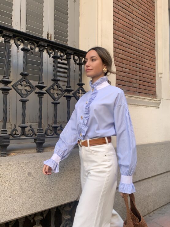 Camisa Marsella rayas azul