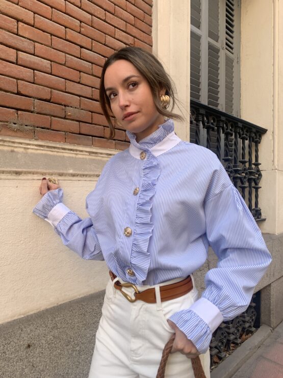 Camisa Marsella rayas azul - Imagen 2
