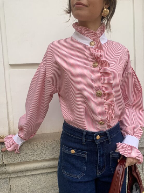 Camisa Marsella rayas roja - Imagen 2