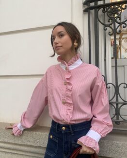 Camisa Marsella rayas roja