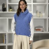 Chaleco punto botones Blue - Imagen 2