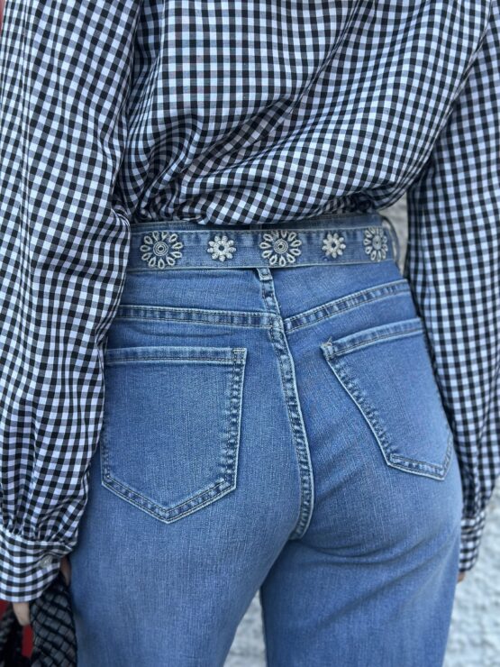 Jeans bordado inglés - Imagen 4