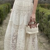 Falda bordada guipur - Imagen 2