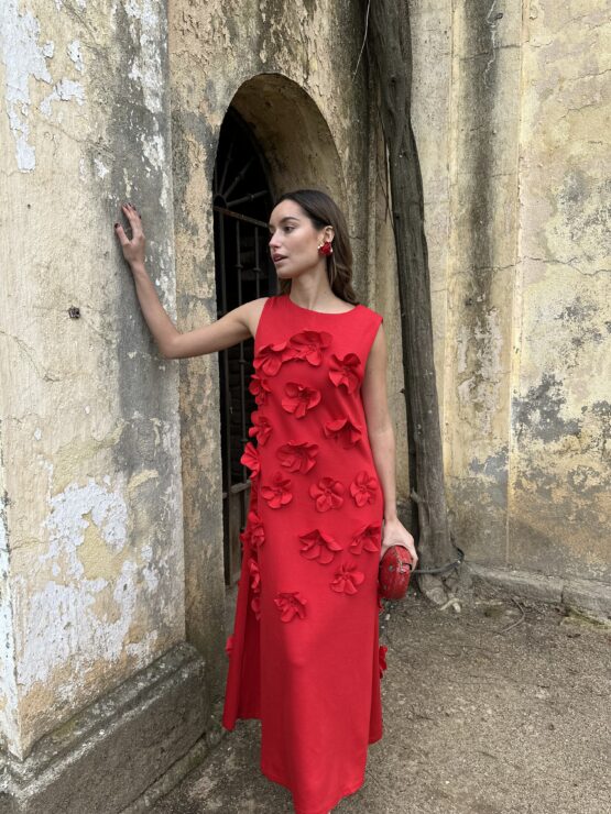 Vestido clavel rouge