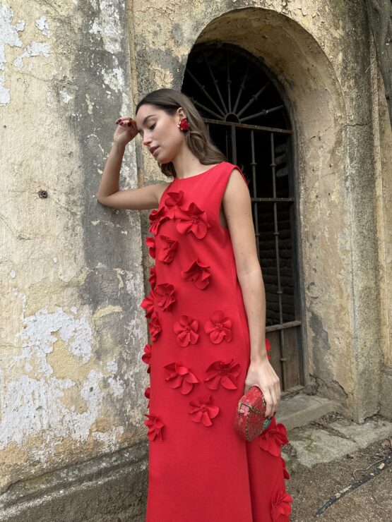 Vestido clavel rouge - Imagen 8