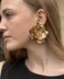 Pendiente Maxi flor gold