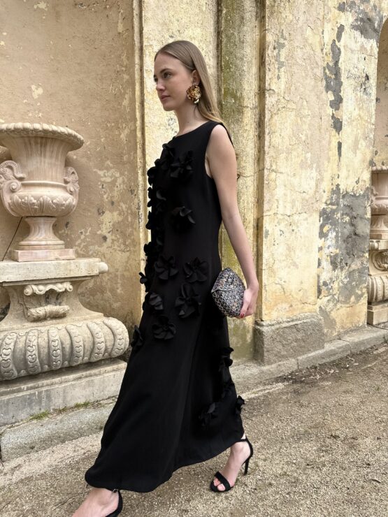 Vestido clavel negro - Imagen 6