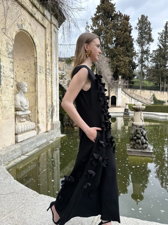 Vestido clavel negro - Imagen 5