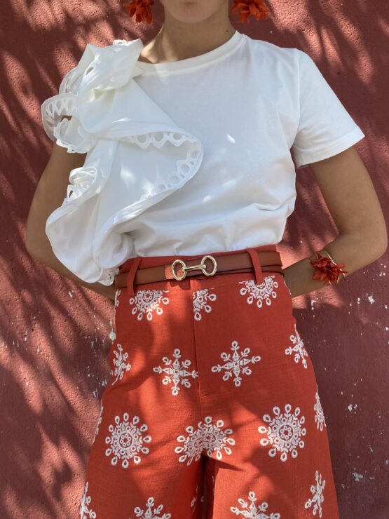 Camiseta volante Denia white - Imagen 3