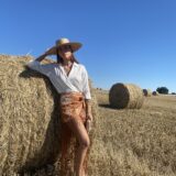 Falda mantón teja bordada - Imagen 2