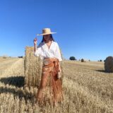 Falda mantón teja bordada - Imagen 3