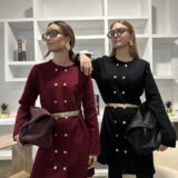 Vestido de punto gabrielle burgundy - Imagen 2