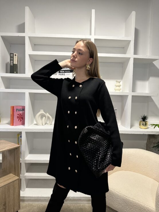 Vestido de punto gabrielle noir - Imagen 4