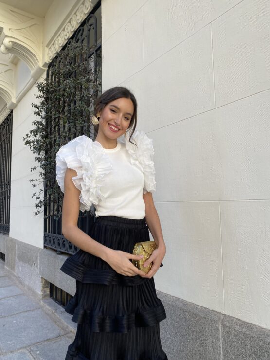 Top de punto Palermo white - Imagen 3