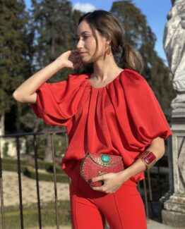 Blusa luxe rouge