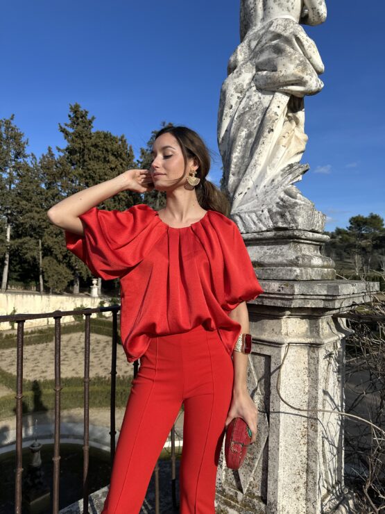 Blusa luxe rouge - Imagen 5
