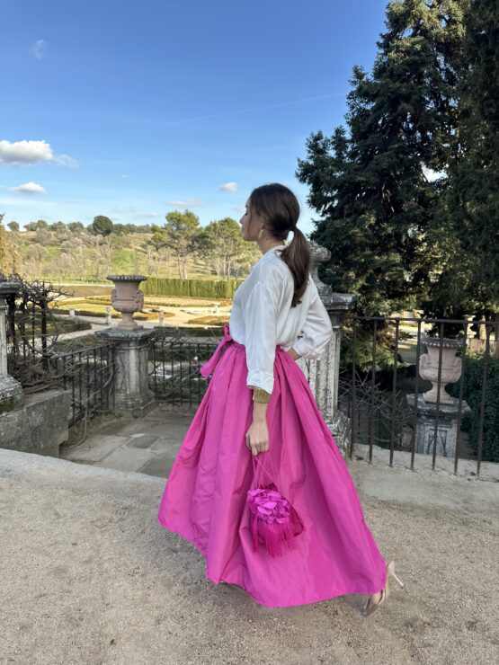 Falda Triana fucsia