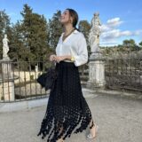 Falda lunar guipur negro - Imagen 5