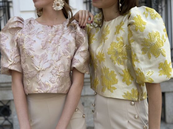 TOP JACQUARD ROCÍO yellow - Imagen 8