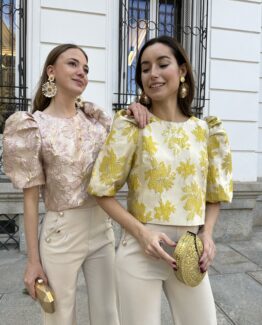 TOP JACQUARD ROCÍO yellow