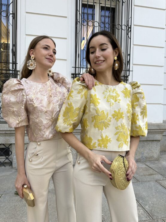 TOP JACQUARD ROCÍO yellow