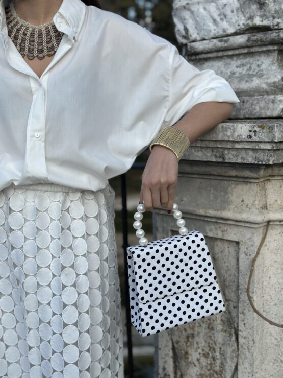 Bolso Triana lunares white - Imagen 2