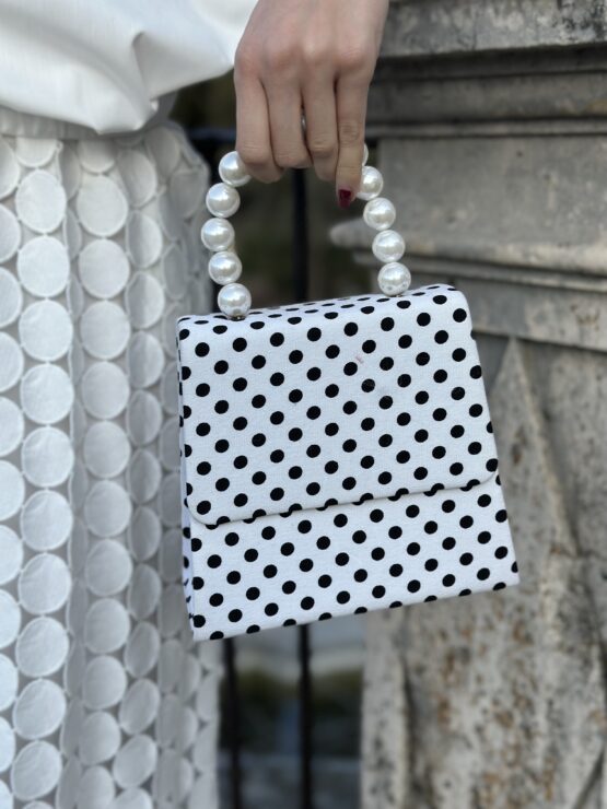 Bolso Triana lunares white