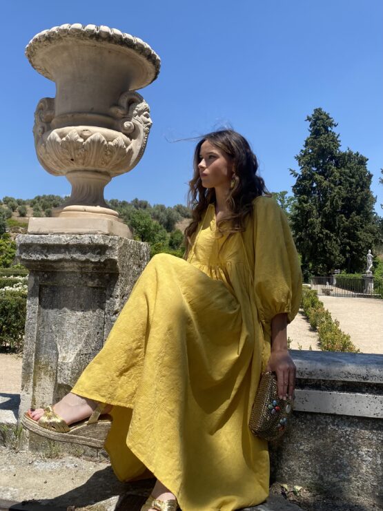 Vestido Amelia butter yellow